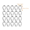 thumbnail image 4 of MasteelfCA 50pcs Stainless Steel Wire Rope Collar Professional Wire Cable Clamp Ring, 4 of 7
