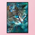 thumbnail image 3 of Kit de bordado completo de punto de cruz DIY Animal de gato estampado para la decoración del hogar Tmvgtek Oficina Multiescena Multifunción, 3 of 9