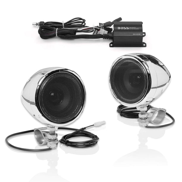 Sistema de Altavoces y Amplificador Impermeable Boss Audio MC420B Bluetooth para Motocicleta y UTV