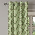 thumbnail image 2 of Ambesonne Cactus Grommet Curtain, Mexican Inspired Flora, 50" x 120", Pistachio Green Caramel, 2 of 6
