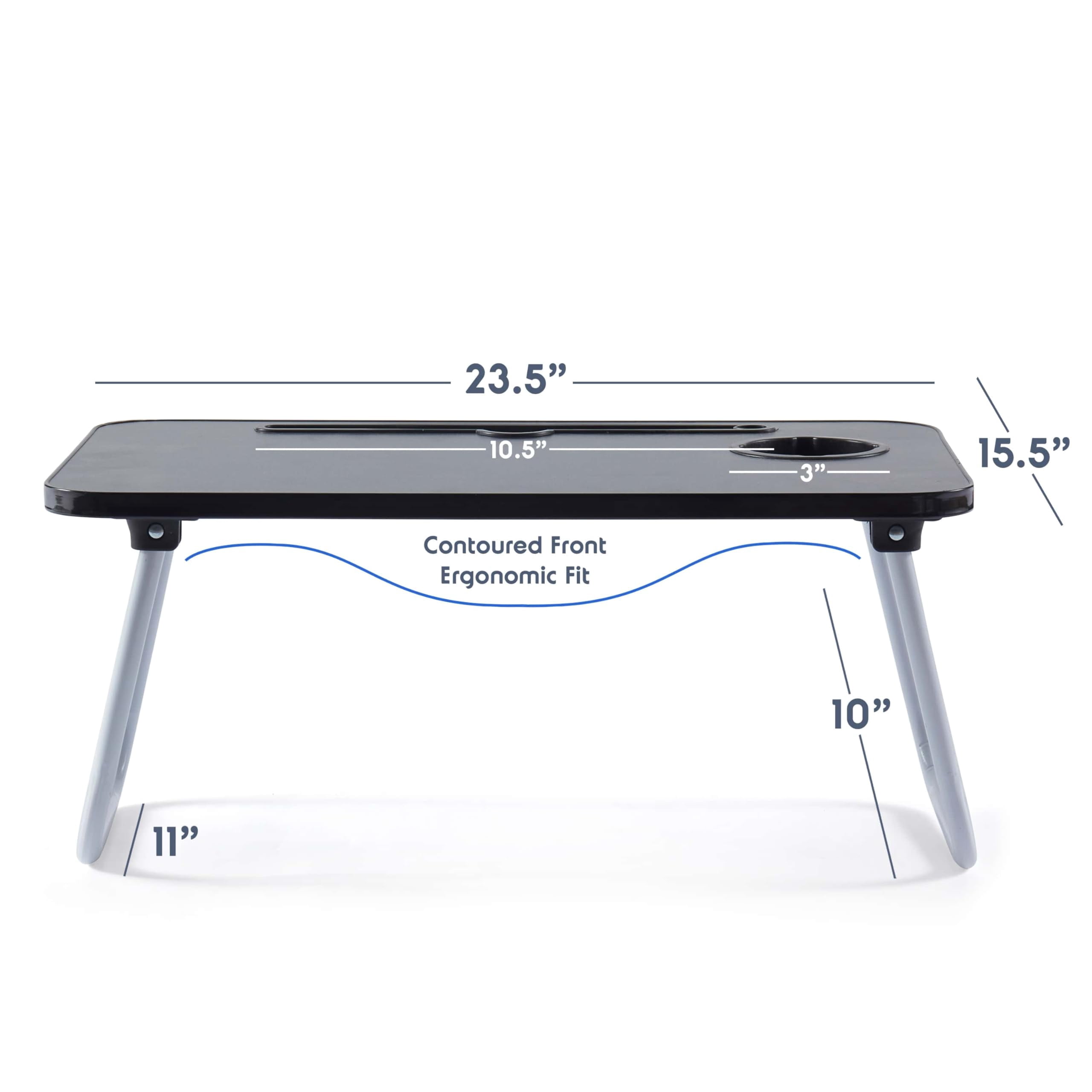 Laptop Bed Tray Table  Adjustable Stand Portable Lap Desks With Foldable Reading Desk For Sofa Couch Floor - Large