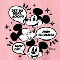 thumbnail image 2 of Disney - Mickey Mouse - See Ya Soon!, Aww Shucks!, Aww Gee - Youth Crewneck Fleece Sweatshirt, 2 of 4