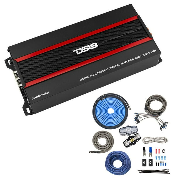 DS18 CANDYX5B + 50 off Premium NVX XKIT46 4 Gauge Amp Wiring Kit