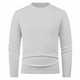 thumbnail image 5 of Sokhug Men's Crewneck Sweater Cable Knit Pullover Sweater Casual Long Sleeve Twist Textured Sweaters, 5 of 5