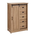 thumbnail image 2 of Brown 47.64 in. H Accent Cabinet with 5 Drawers and 4 Shelves, 2 of 11