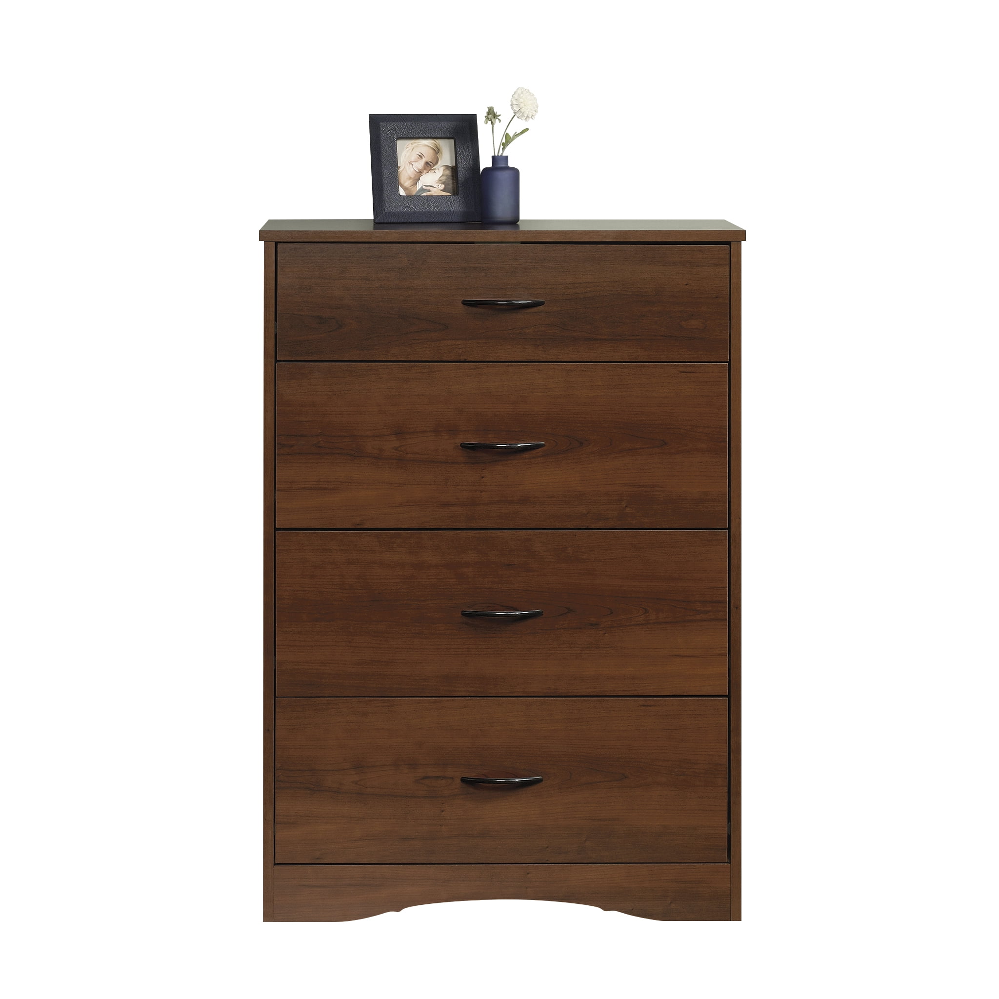 Sauder Beginnings 4Drawer Dresser, Brook Cherry Finish