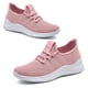 thumbnail image 1 of Zapatos deportivos para mujer Zapatos para caminar Diseño de malla transpirable Zapatillas de deporte de fondo suave para invierno Rosa 38, 1 of 12