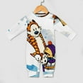 thumbnail image 4 of Calvin And Hobbes Baby Onesie Romper Footless Infant Long Sleeve Jumpsuit for Boys Girls, 4 of 8