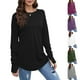 thumbnail image 1 of Blusa de manga larga,Blusa informal de manga larga con cuello redondo para mujer, poliéster, estampada, ligera y cómoda para uso diario, sopatenor, 1 of 7
