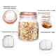 thumbnail image 3 of Frascos de vidrio para almacenamiento de alimentos Encheng, 1000 ml, herméticos, paquete de 6, 3 of 7