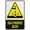 Warning Sign 2, variant on Caution Hi-Vis Safety Vest Required Beyond This Point Warning Security Outdoor Sign - 8"x12", Reflective, Weatherproof - Construction Site, Factory, Warehouse, Industrial Zone