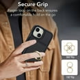 thumbnail image 3 of Wallet Case with Card Holder for iPhone 15, 360° Rotation Ring Kickstand Magnetic Clasp and Durable Shockproof Cover, 3 of 9