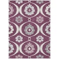 thumbnail image 2 of Addison Rugs Chantille Indoor/Outdoor Transitional Medallions Eggplant Washable Rectangle Rug, 2'6" x 3'10", 2 of 6