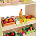 thumbnail image 5 of Hey Play Kids Grocery Store Wood Play Set with 31 Food Accessories (White), 5 of 6