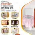 thumbnail image 3 of 20 Extra Large Toilet Seat Covers Disposable for Kids & Adults-Toilet Covers Disposable for travel-Toddler Toilet Seat Cover Liners for Potty Training-Individually Wrapped-Waterproof (Pink Waves), 3 of 3