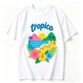 thumbnail image 2 of Womens Graphic Tees Short Sleeve T Shirts | Cotton Loose Casual Tops for Teen Girls, Vintage Tropica Tropical Flower Ocean Graphic T-shirts, 2 of 5
