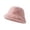 Pink, variant on Fisherman Hat For Autumn Winter Adjustable Warm Solid Color Bucket Hat For Outdoor Activities Cape Cod Winter Hat