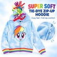 thumbnail image 5 of Girls My Little Pony Rainbow Dash Zip up Sweatshirt Hoodie - Little and Big Girls Sizes Xs-Xl, 5 of 8