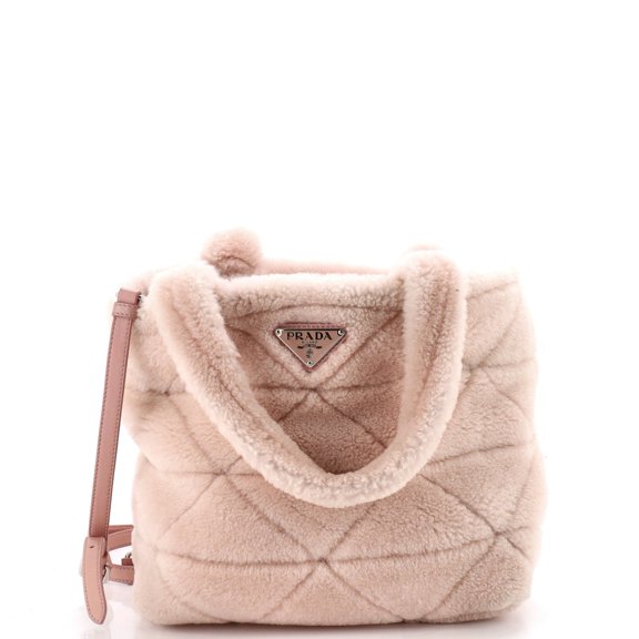 Pre-Owned Triangle Tote Quilted Shearling By Rebag