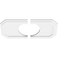 thumbnail image 2 of 20"W x 10"H x 7"ID x 7"C x 1"P Emerald Architectural Grade PVC Contemporary Ceiling Medallion, Two Piece, 2 of 11