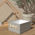 thumbnail image 4 of Zenna Home Herringbone Storage Basket with Dog Bone Handles, Pet Theme, 4 of 7