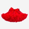 thumbnail image 2 of Robe pour Enfants Mode Couleur Unie Nœud Tutu Robe Filles Tutu Robes Filles Rouge 2 Ans-4 Ans, 2 of 4
