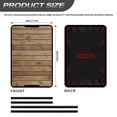thumbnail image 3 of POLERO Brown Wooden Pattern RV Door Window Shade Easy to Install Privacy Protection RV Window Cover Sun Blackout for Camper Trailer (17.3x26 inch), 3 of 7