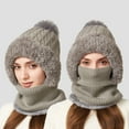 thumbnail image 4 of KANG Winter Warm Fleece Lined Scarf Hat For Cold Weather Thermal Face Windproof Outdoor Activities, 4 of 5