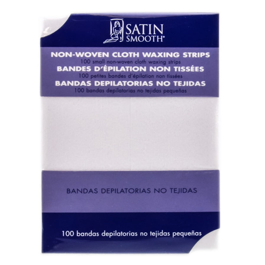 Satin Smooth Satin Smooth NonWoven Cloth Waxing Strips Option 1.5 x 4 inch 100 Small