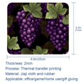 thumbnail image 5 of Grape Printed Square Gaming Mouse Pad, Non-Slip Rubber Bottom Mouse Mat for Office, 8.3x9.8 Inch, 5 of 6