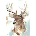 thumbnail image 2 of Harper, Ethan 11x14 Black Ornate Wood Framed with Double Matting Museum Art Print Titled - Modern Deer Mount II, 2 of 4