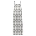 thumbnail image 5 of Women Valentines Baggy Overall Sleeveless Cute Heart Print Outfits Straight Leg Rompers Valentine Overalls with Pockets, 5 of 6