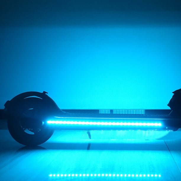 Riwesomey Tira de luces para patinete, 2 uds., lámpara acrílica para montar, advertencia de seguridad, reemplazo de monopatín extraíble para ciclismo Bombillas para automóviles Riwesomey VI016780-00B