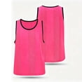 thumbnail image 2 of QSAWXQZ Kids' Soccer Training Tank Crew Neck Sleeveless Mesh Scrimmage Jersey Pullover Top 5-12 Years, 2 of 5