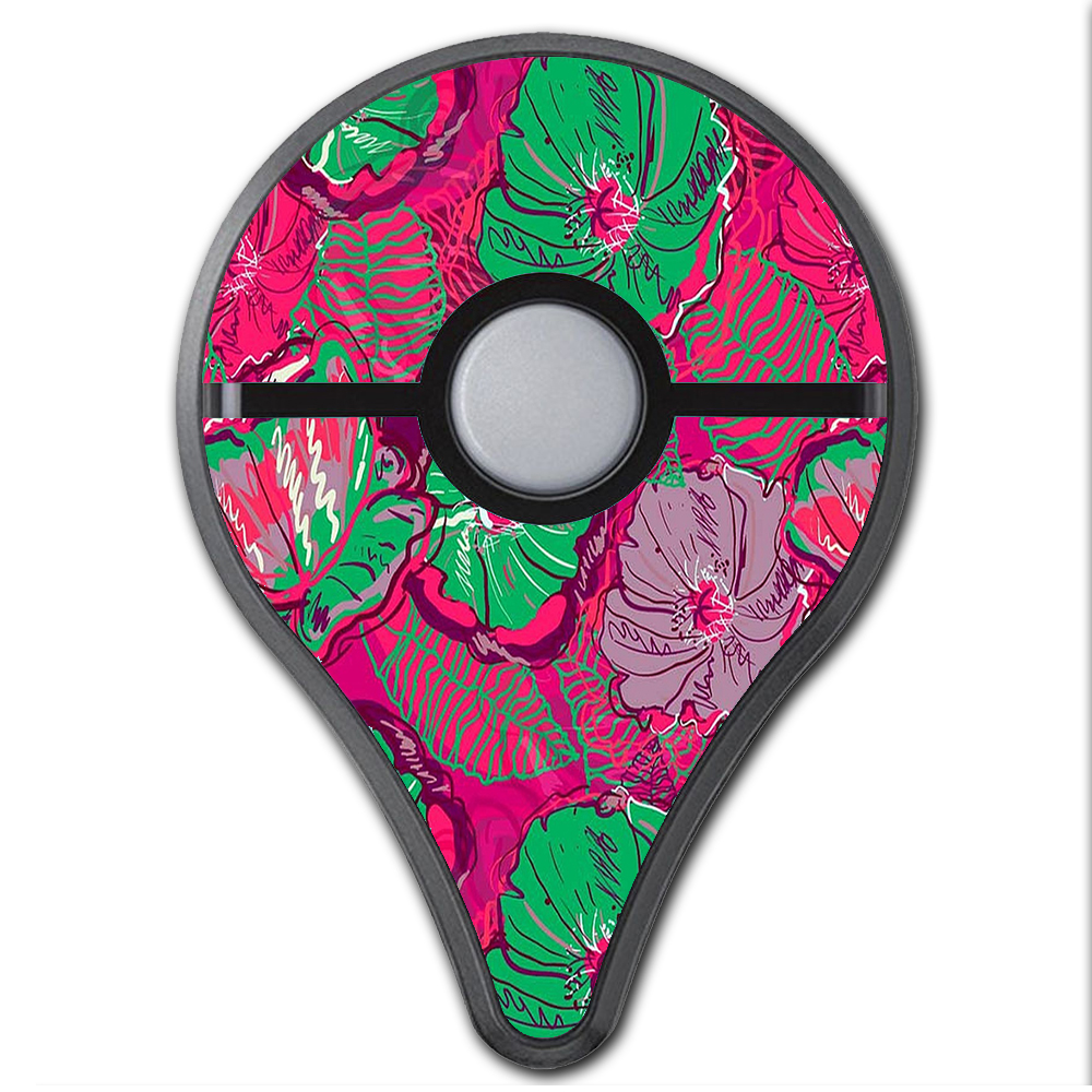 Skins Decals For Pokemon Go Plus 2 Pack Cover Pink Green Wild Flowers Walmart Com Walmart Com