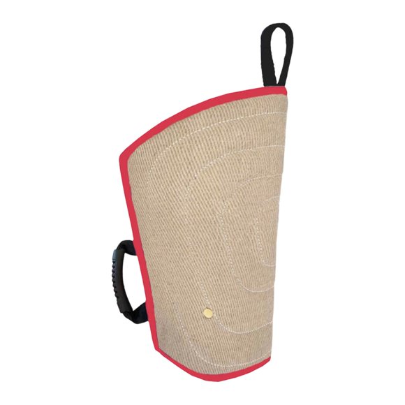 Manga protectora contra mordeduras de perro, manga de protección profesional resistente a la abrasión y a los tirones. rojo