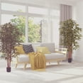 thumbnail image 4 of Pure Garden Set of Two 6FT Artificial Bamboo Trees with Adjustable Leaves, 4 of 7