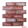 thumbnail image 1 of Calcomanía Pared 3D anticolisión pegatina Pared extraíble PVC Irregular ladrillo panel Pared decoraciones artísticas 10 Piezas Eigraketly JJ24094-02, 1 of 6