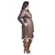 thumbnail image 2 of Vestido camisero de piel sintetica Roman Fashion Tallas Extras 104 Cafe, 2 of 6