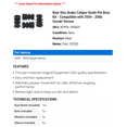 thumbnail image 2 of Rear Disc Brake Caliper Guide Pin Boot Kit - Compatible with 2004 - 2006 Suzuki Verona 2005, 2 of 2