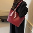 thumbnail image 3 of Bolso Hombro Mano para Mujer Con Asa Superior Cuero PU Gran Capacidad, 3 of 9