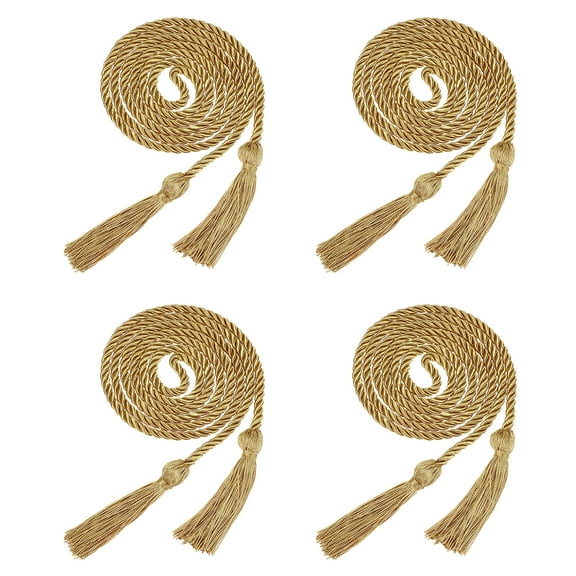 Uxcell 2025 Tassel Graduation 67 Inch Long Honor Braided Graduation Cords Gold Pack of 4