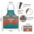 thumbnail image 6 of MIAMI Custom Aprons for Men Women, Personalized Football Style Apron with Name and Number, Customized Apron with Pockets Gift, 6 of 6