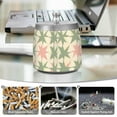 thumbnail image 6 of Yayeee Ashtray with Lid for Cigarette Smokeless Stainless Steel Home Ash Holder, Pink and Green Geometric, 6 of 7