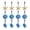 Blue, variant on Shower Curtain Hooks, 12Pcs Seashell Anti Rust Decorative Resin Shower Curtain Rings Hooks for Bathroom Shower Rods Curtains Window Hangings Holder