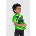 thumbnail image 4 of Minecraft Creeper Enderman Skeleton Big Boys 3 Pack T-Shirts Little Kid to Big, 4 of 5