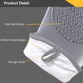 thumbnail image 2 of WOORNIGOJIN Silicone Oven Mitts Set- Heat Resistant Washable Gray Gloves with Soft Quilted Lining for Cooking and BBQ, 2 of 6