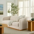 thumbnail image 6 of Better Homes & Gardens Lillian Channel Tufted Sofa 83.5" Cream Linen, 6 of 14