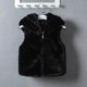 thumbnail image 4 of Gibobby Chamarra de forro polar para niños y niñasChaqueta para niñas pequeñas, moda de otoño e invierno, chaquetas con cuello de lana para niños pequeño(Negro, 4-5 Años), 4 of 5