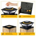 thumbnail image 4 of QUICDEER Solar Post Cap Lights,6x6 post cap solar light,Auto-Sensing,Windbreaks,Waterproof Post Lights Outdoor 4x4 Solar Fit 4x4 ,6x6 Wood/Vinyl Posts, 8-10 Hours of High Brightness Illumination, 4 of 6